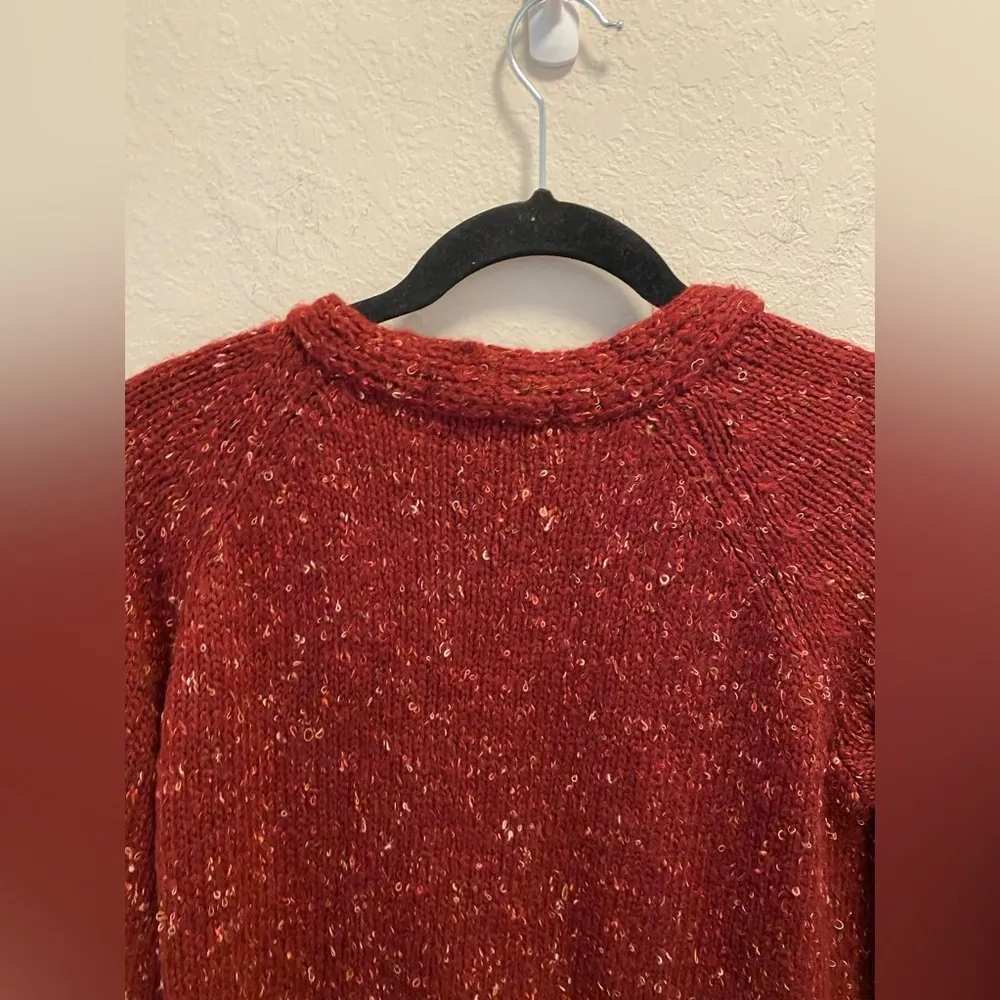 NWT Knox Rose Burgundy Open Knit Cardigan - Image 9