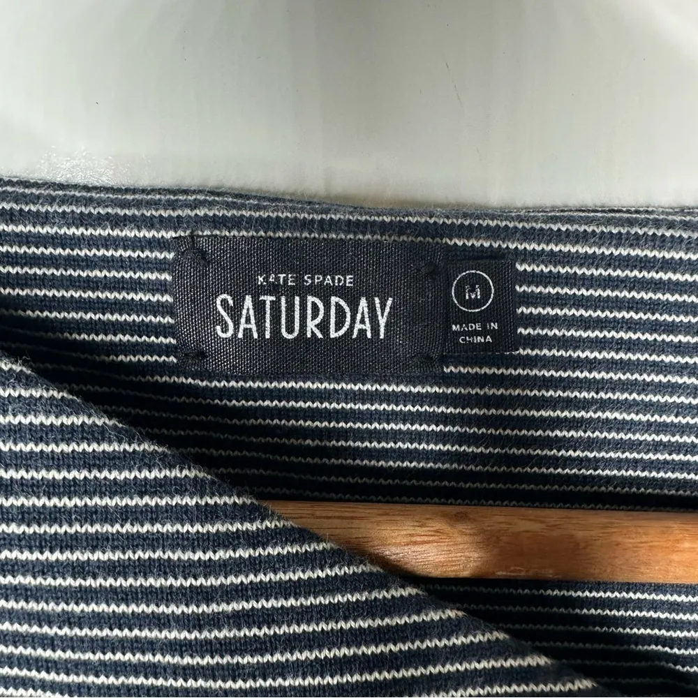 Kate Spade Saturday Stripe Pullover Long Sleeve Top Size Medium - Image 3