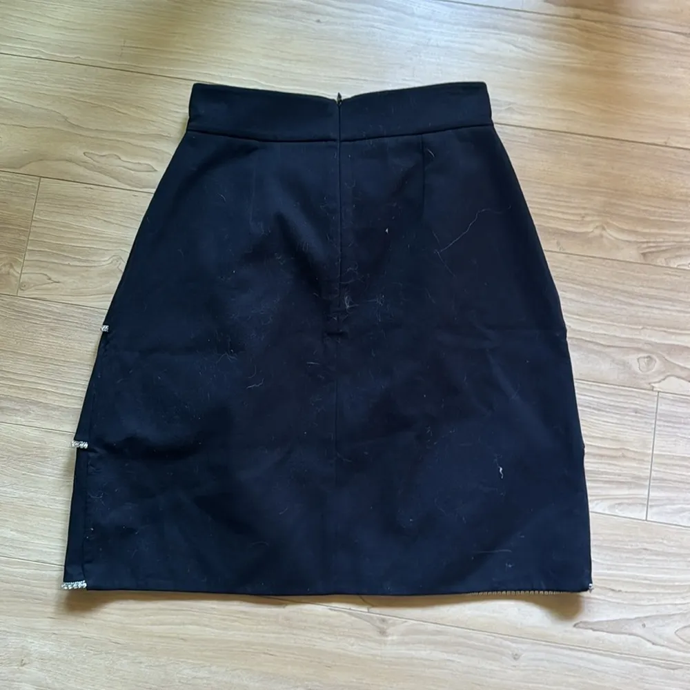BLACK RHINESTONE SKIRT Size 2 - Image 4