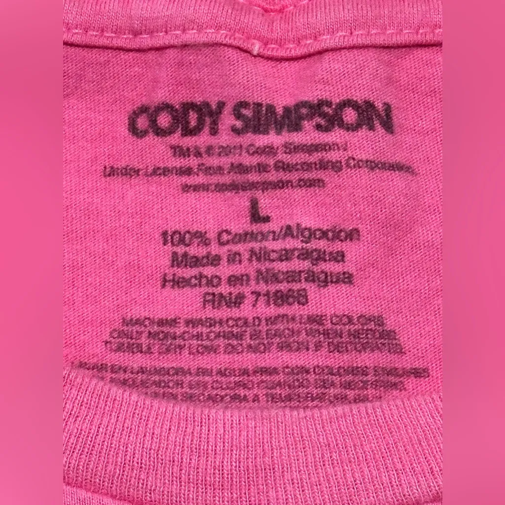 Cody Simpson shirt Pink Size L - Image 8