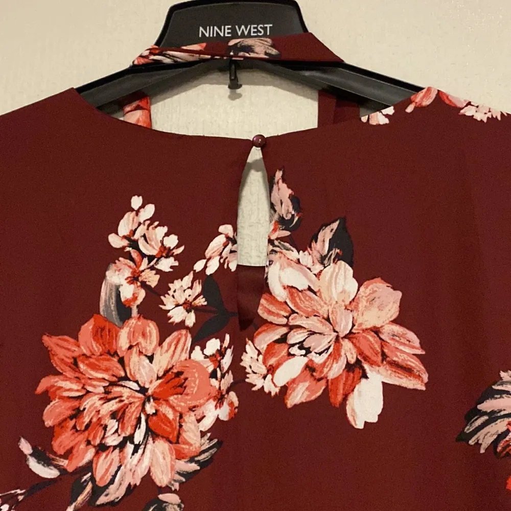 Maurice’s burgundy womens floral light tunic dress - Image 7