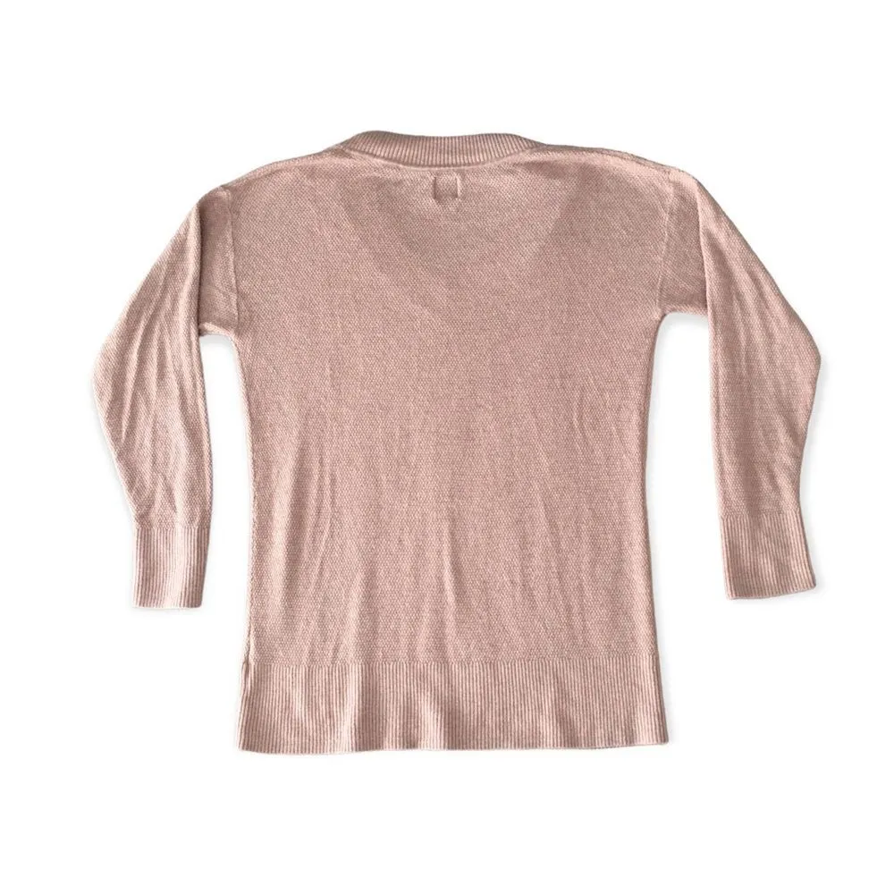 🔃Gap Extra Fine Merino Wool V Neck Tan Pullover Sweater - Image 3