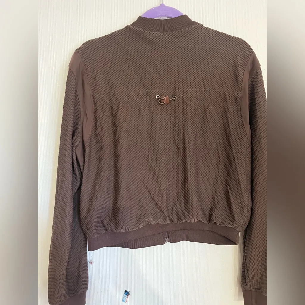 Elegant Brown Women's Blazer Size L - Image 6