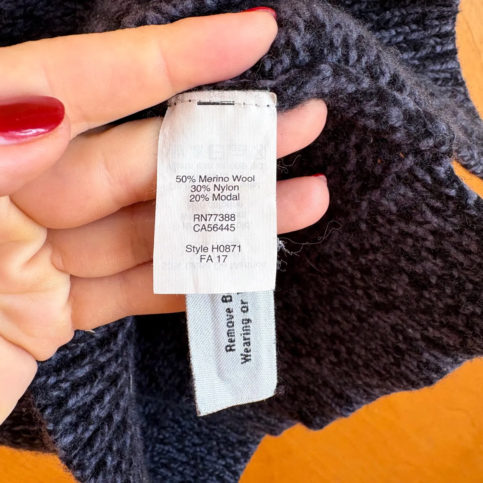 Madewell Charcoal Heathered Sleeveless Turtleneck Sweater Knit Top Size S - Image 2