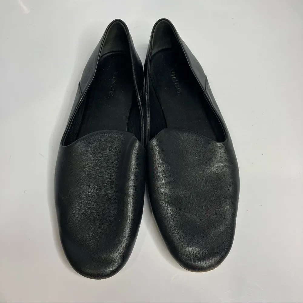 Vince Marley Loafer black‎ leather flats size 9 - Image 4