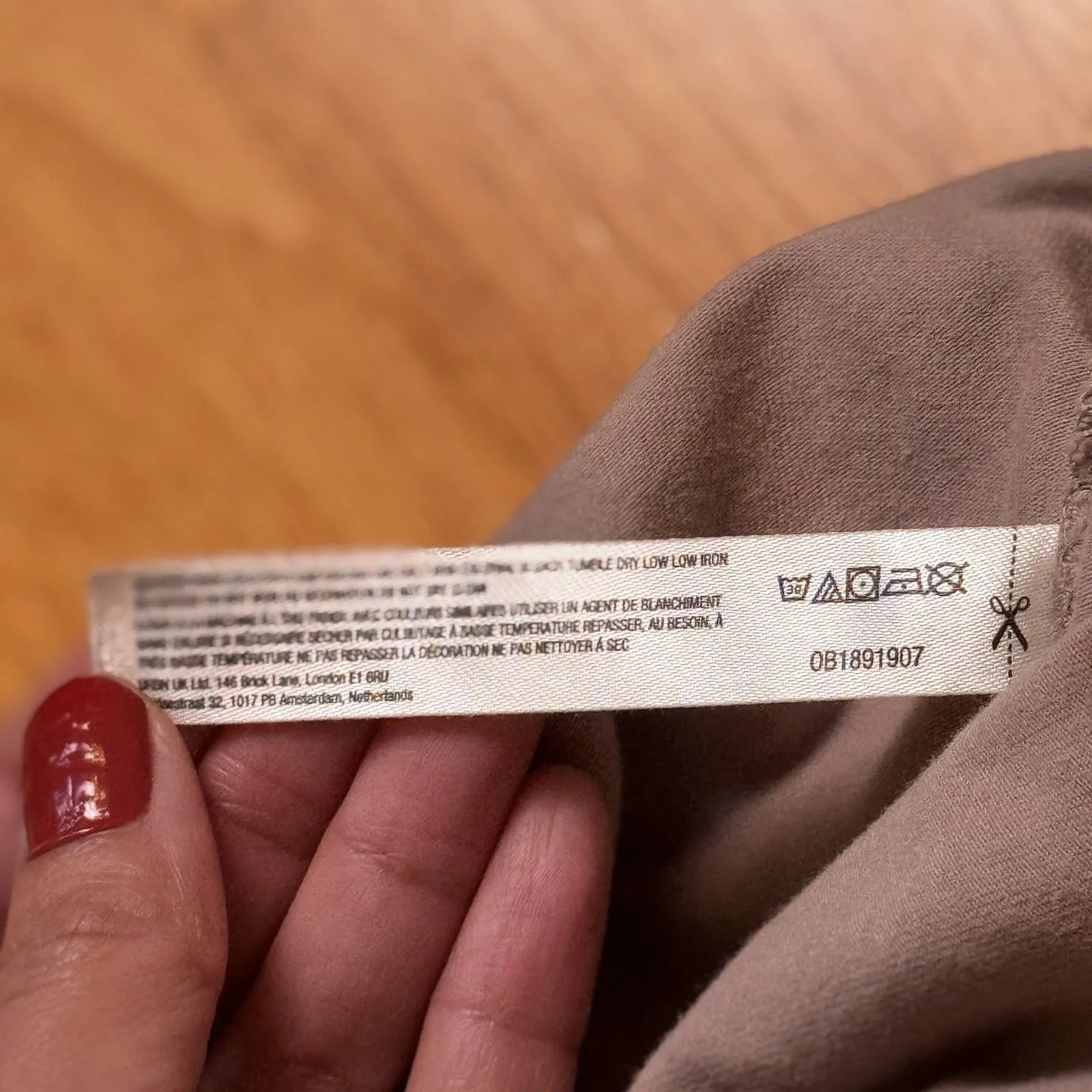 Free People Movement Hot Shot Cross Over Top Beige L Pumice Logo Crop Athleisure - Image 7