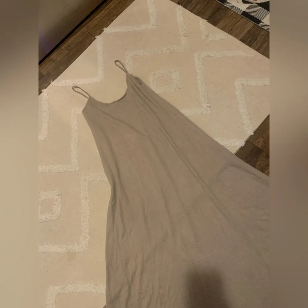 Zara knit tan maxi dress boho classic casual tank dress fall bloggers fav party - Image 3