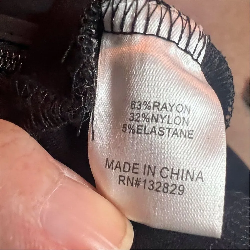 NWT Revolve Lovers & Friends Farah Women's Black Ankle Tie‎ Leggings  Size Large - Image 12