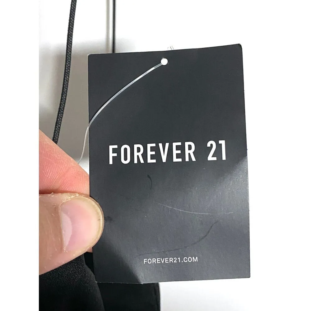 Forever 21 Celestial Sun Moon Black Cami Ruched Mini Dress Womens M NWT Lined - Image 8