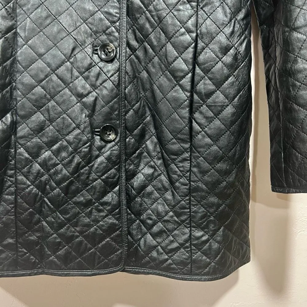Quilted Leather Trenchcoat - Image 3