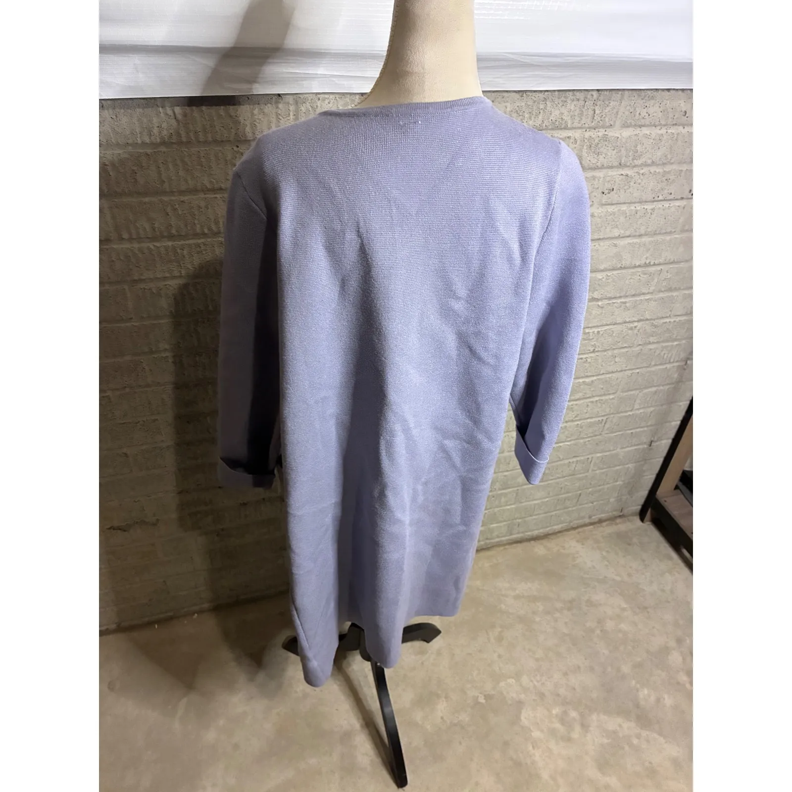 New Anrabess Longline Duster Cardigan Sweater Jacket Purple Large. - Image 4