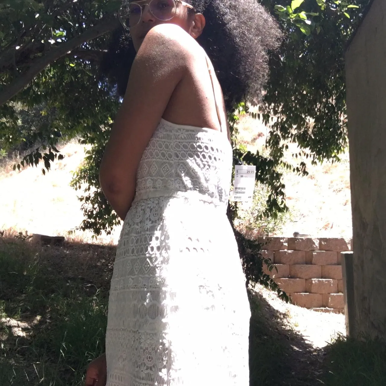 H&M White Lace Dress - Image 4