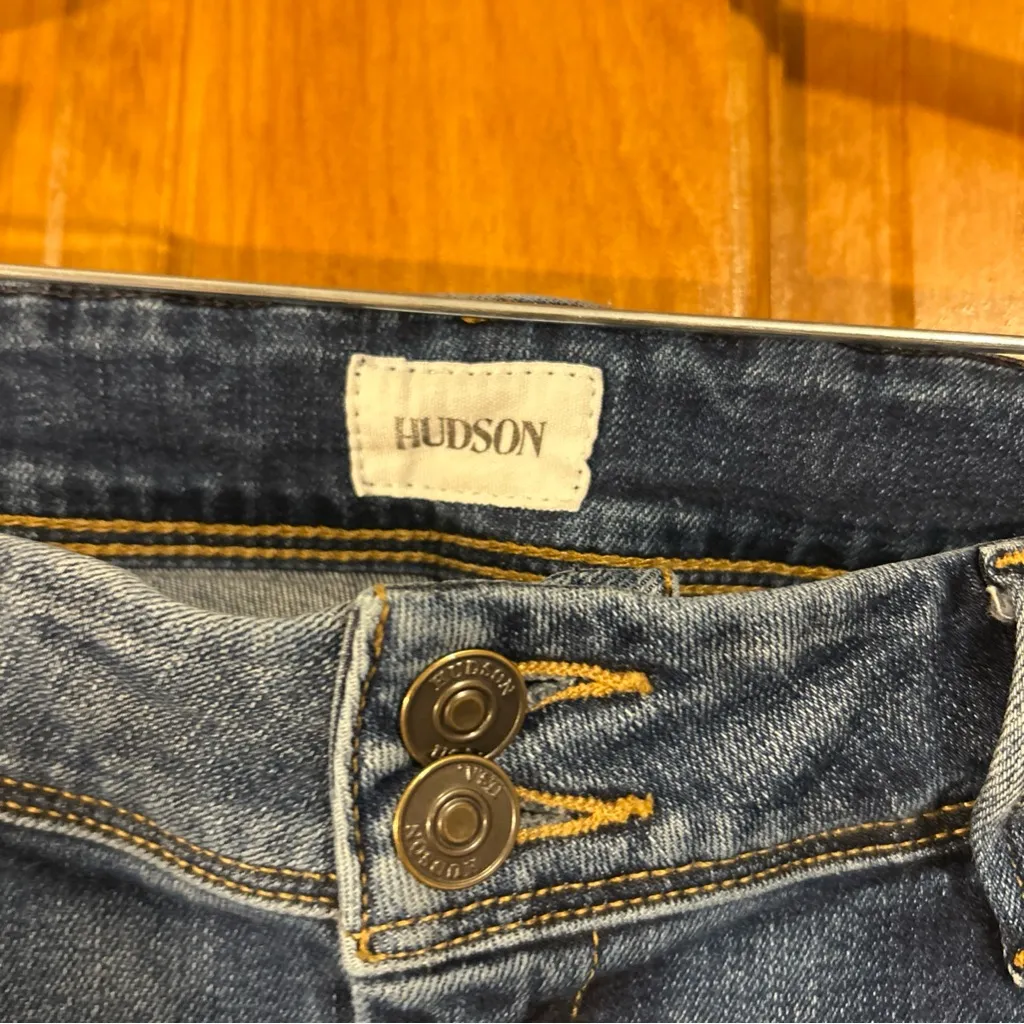 Hudson Collin Mid rise Skinny Dark wash Jeans Sz 31 - Image 2