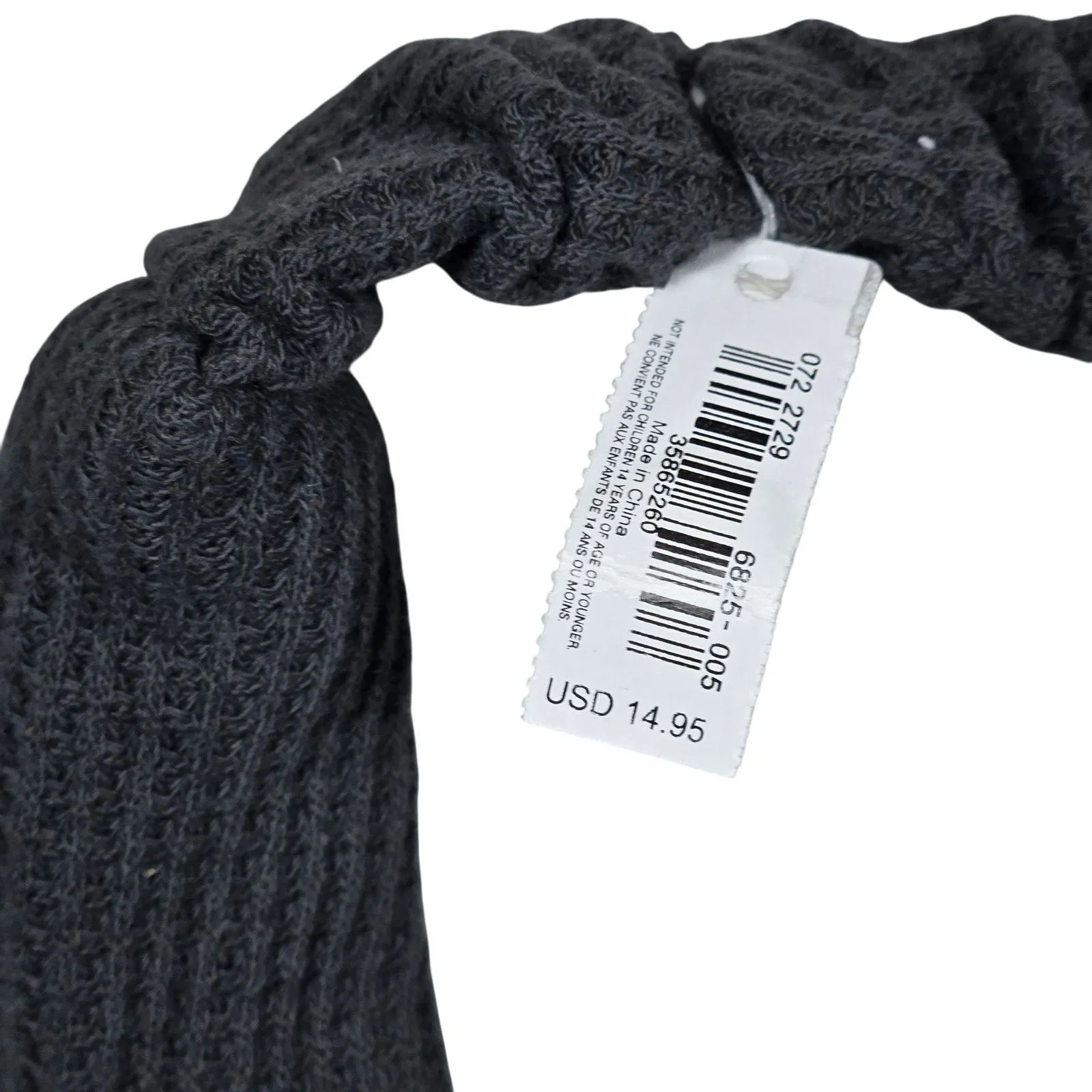 Aerie‎ Waffle Knotted Headband Gray NWT - Image 5
