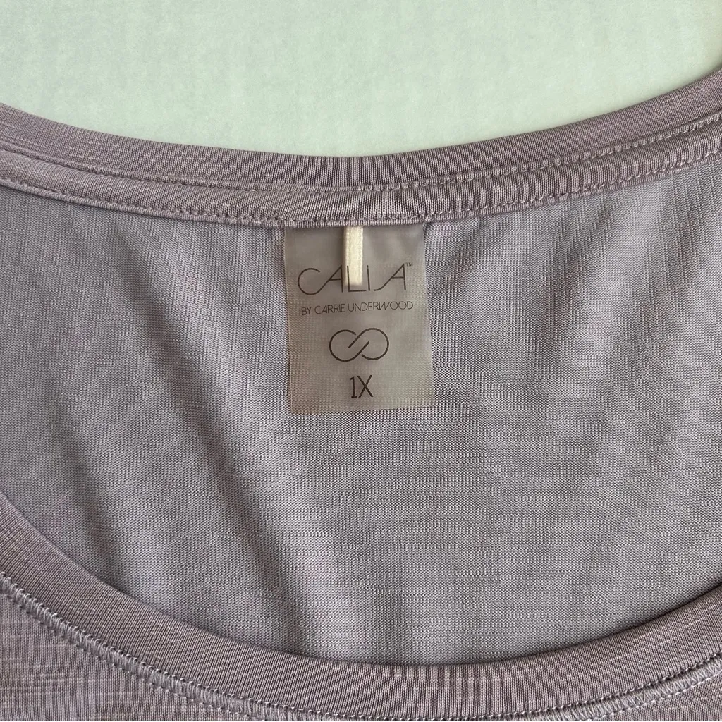 CALIA by Carrie‎ Underwood Women's Purple Side Tie Tank Top 1X - Image 8