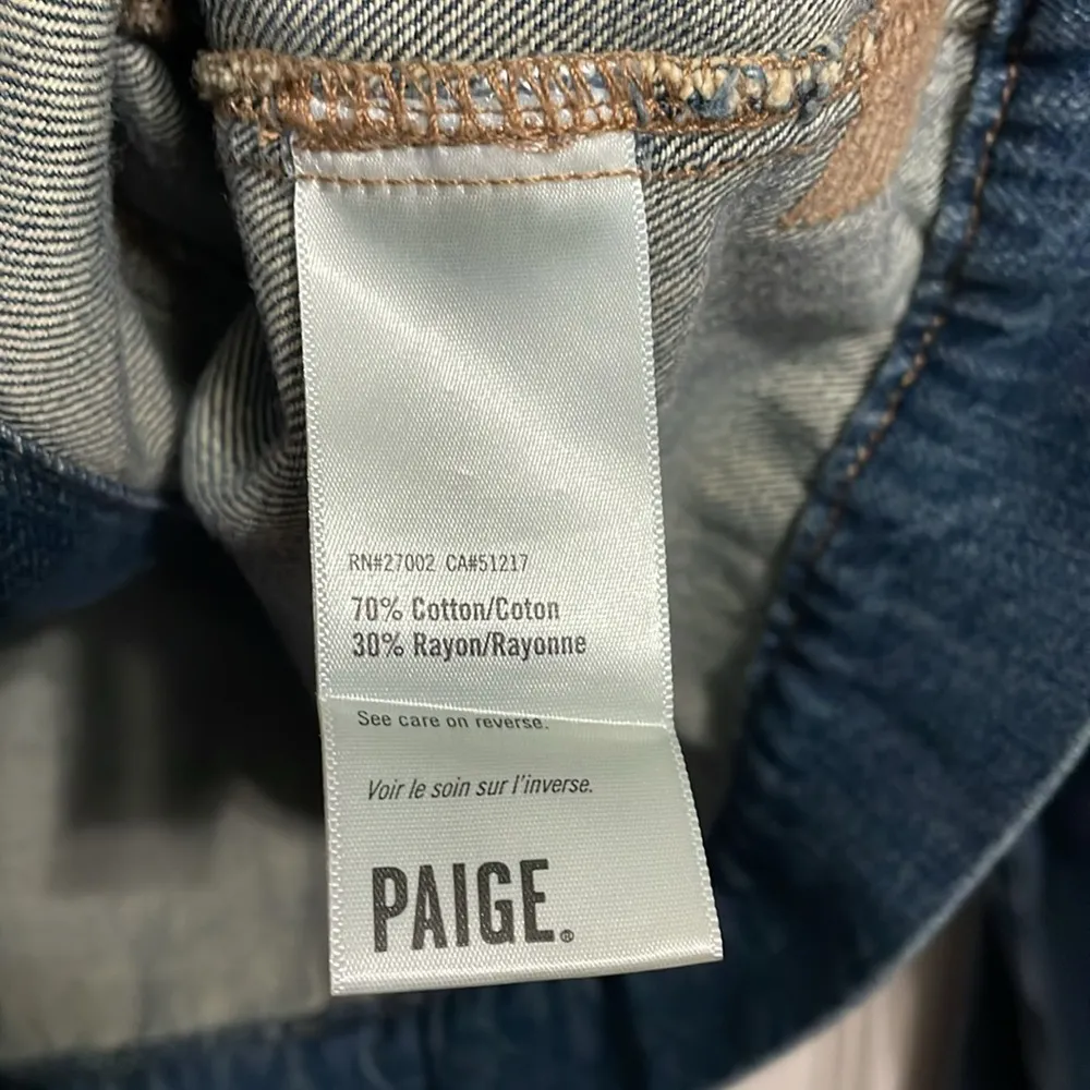 Paige Aveline Junya Destructed Denim Distressed Jacket - Image 6