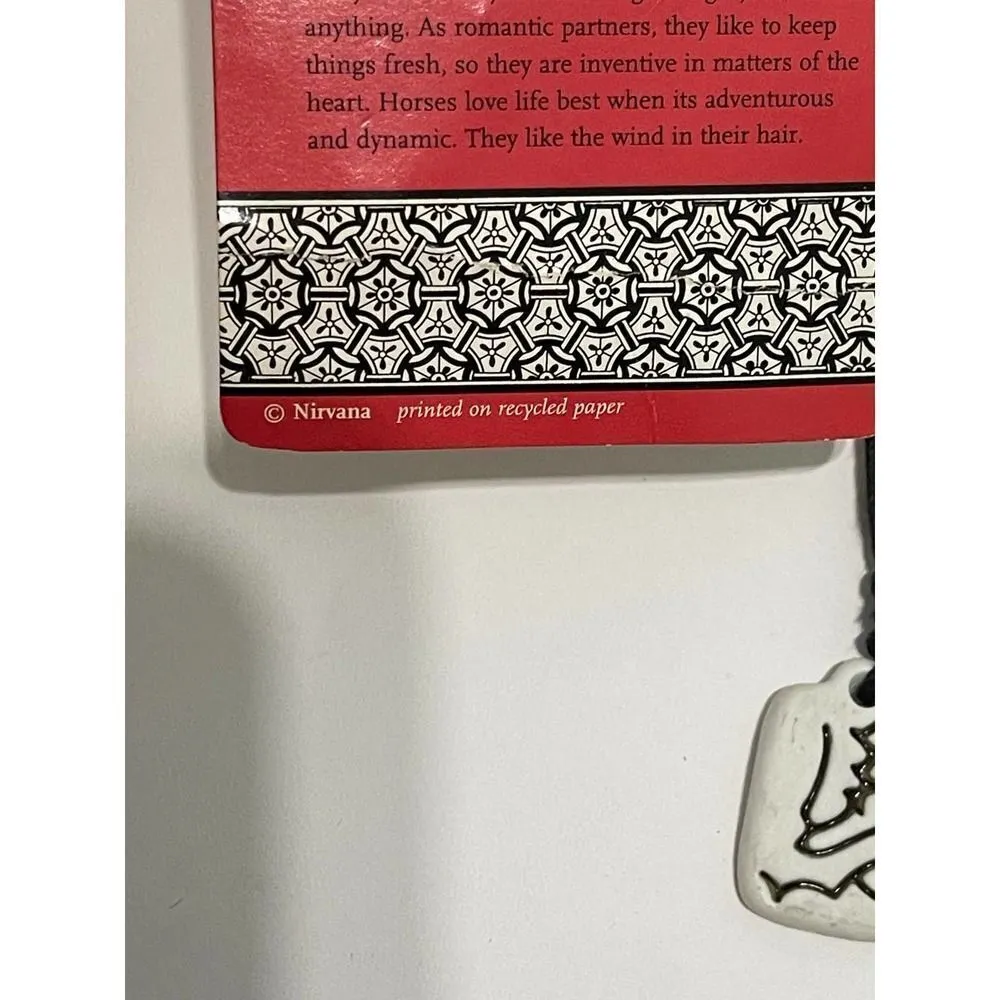 Chinese Astrology Porcelain Horse Necklace Black‎ - Image 7