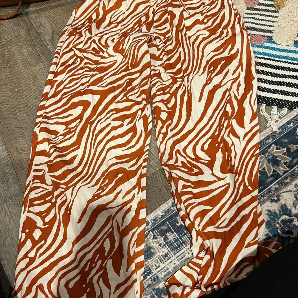 Joie brown zebra print pants size XS - Image 2