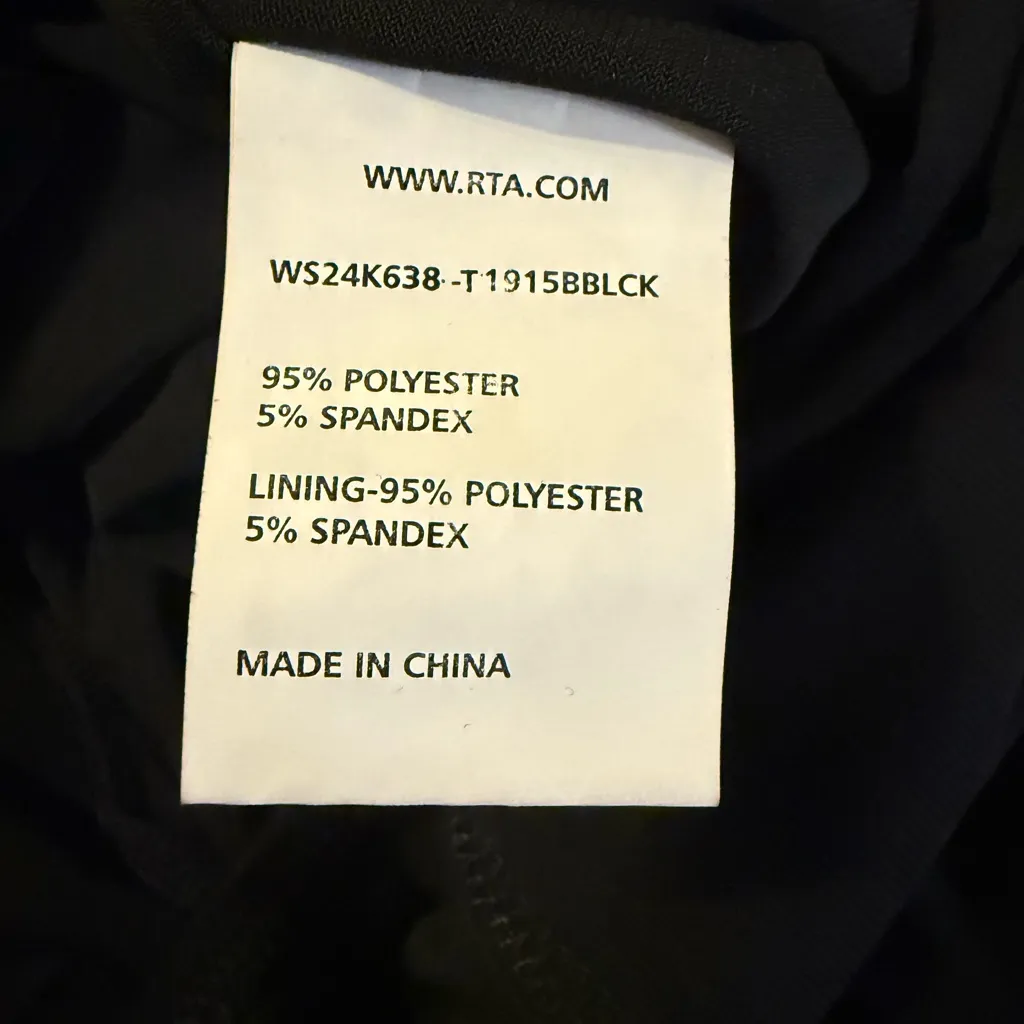 NWT RTA Women’s Black XS Auden Bodysuit MSRP $225 - Image 5