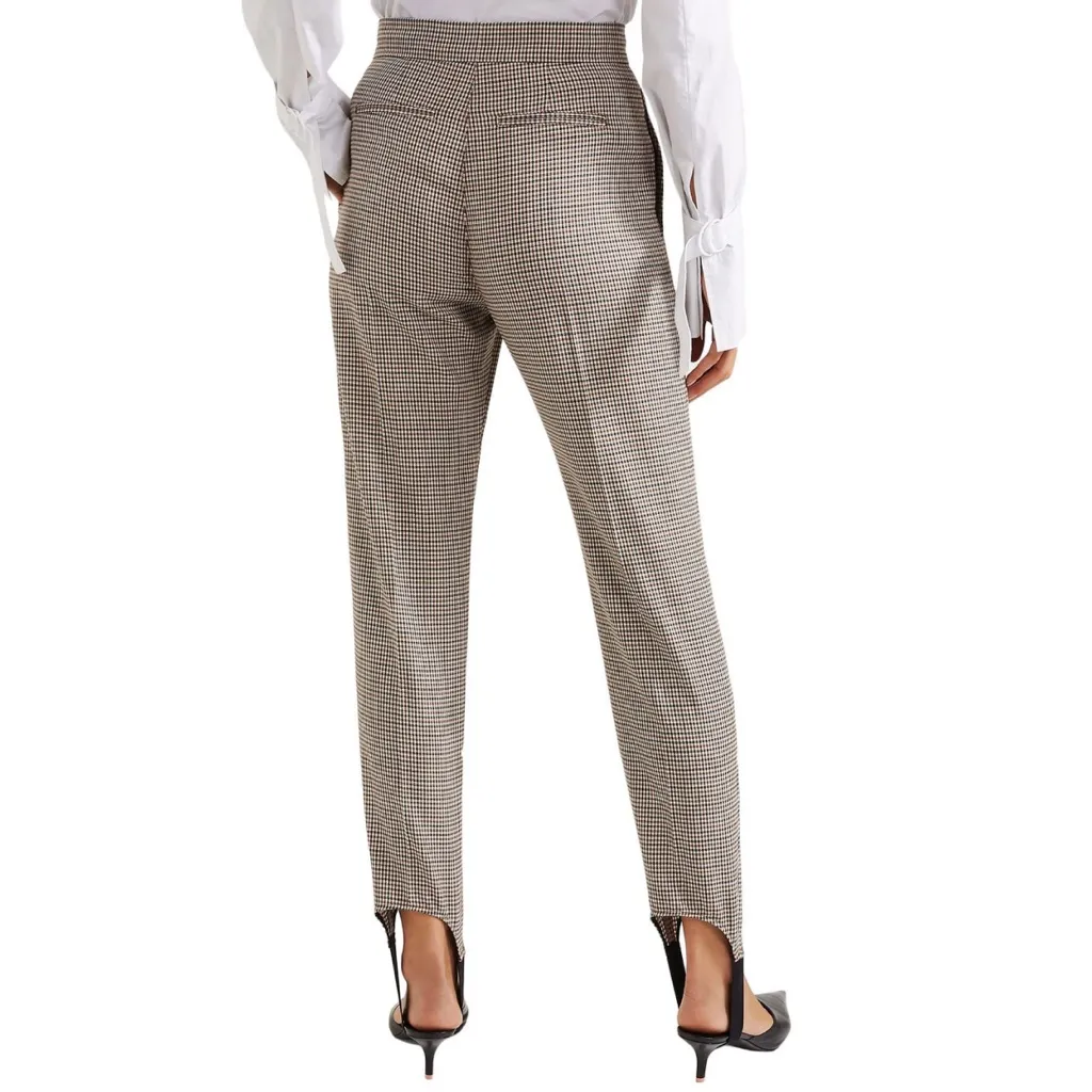 BURBERRY checked wood-blend slim-Leg pants - Image 2