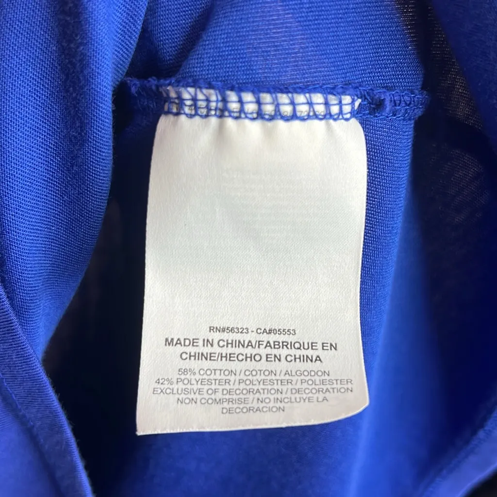 Nike Women's Philadelphia 76ers Blue City Edition Essential T-Shirt. Size M - Image 8