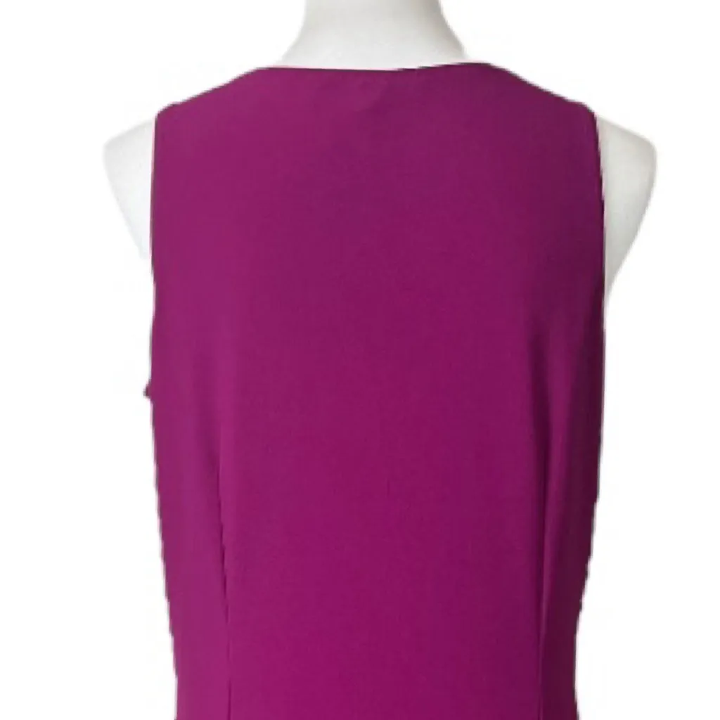 Boston Proper Maxi Dress Beyond Travel V-neck Magenta Pink Women’s Size Medium - Image 10