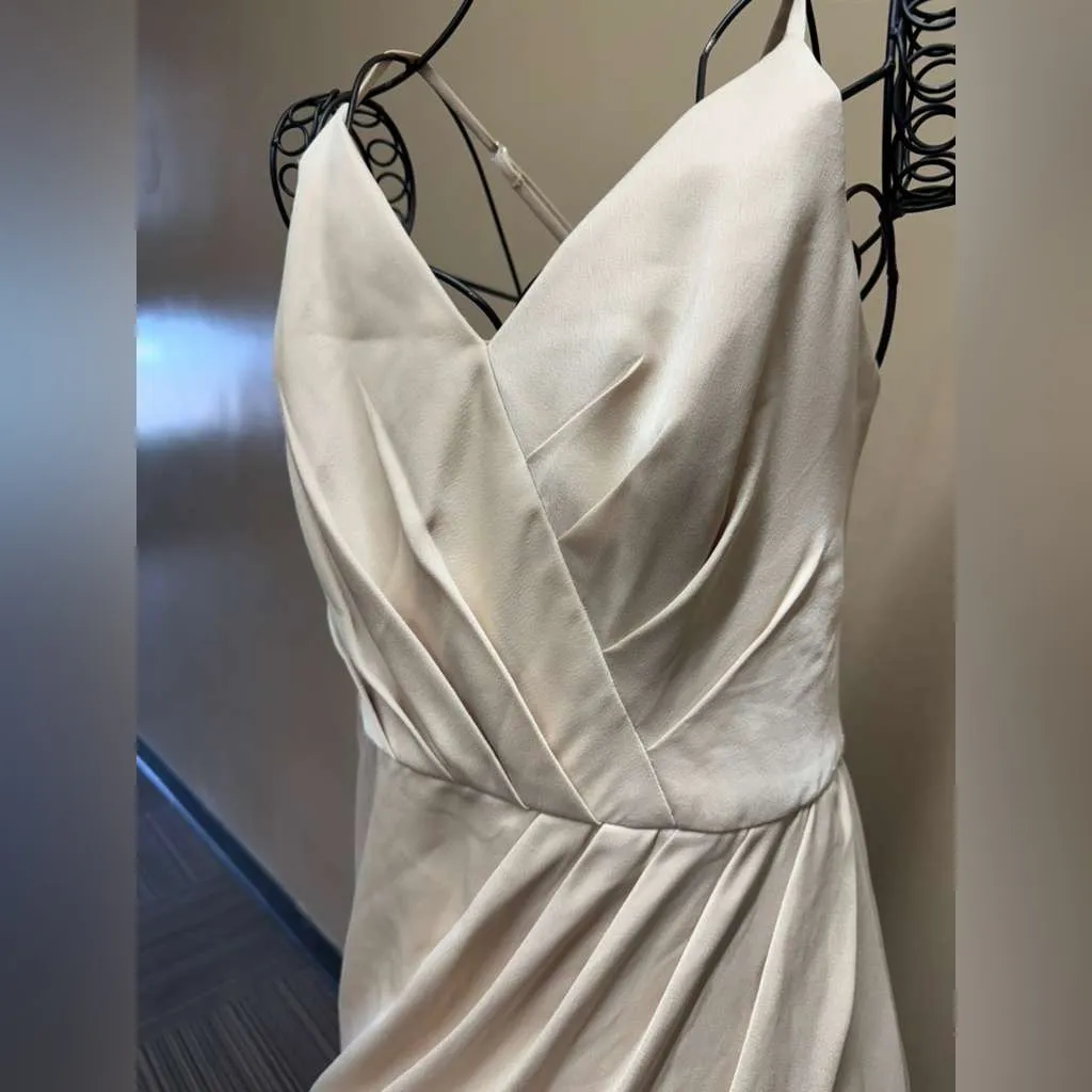 David's Bridal Cream Wedding Dress - Image 3