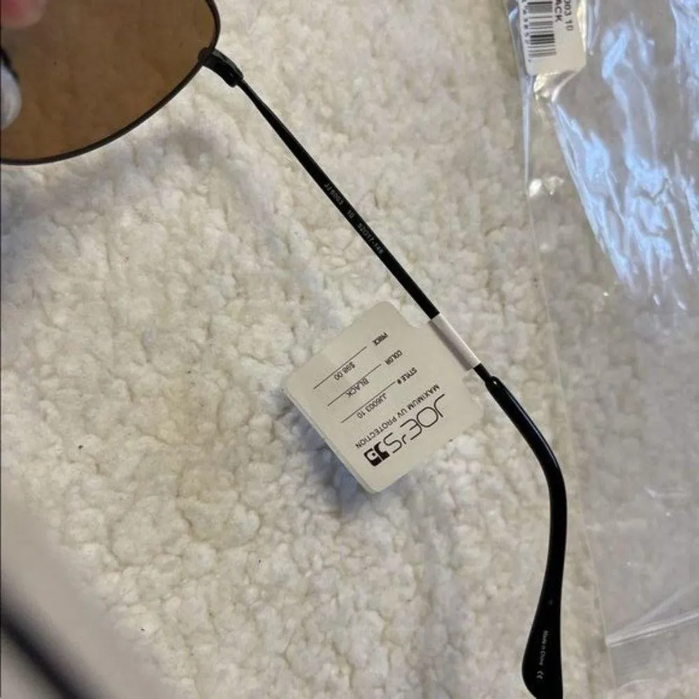 Joe’s Jeans Black Round Rim Sunglasses NWT - Image 4