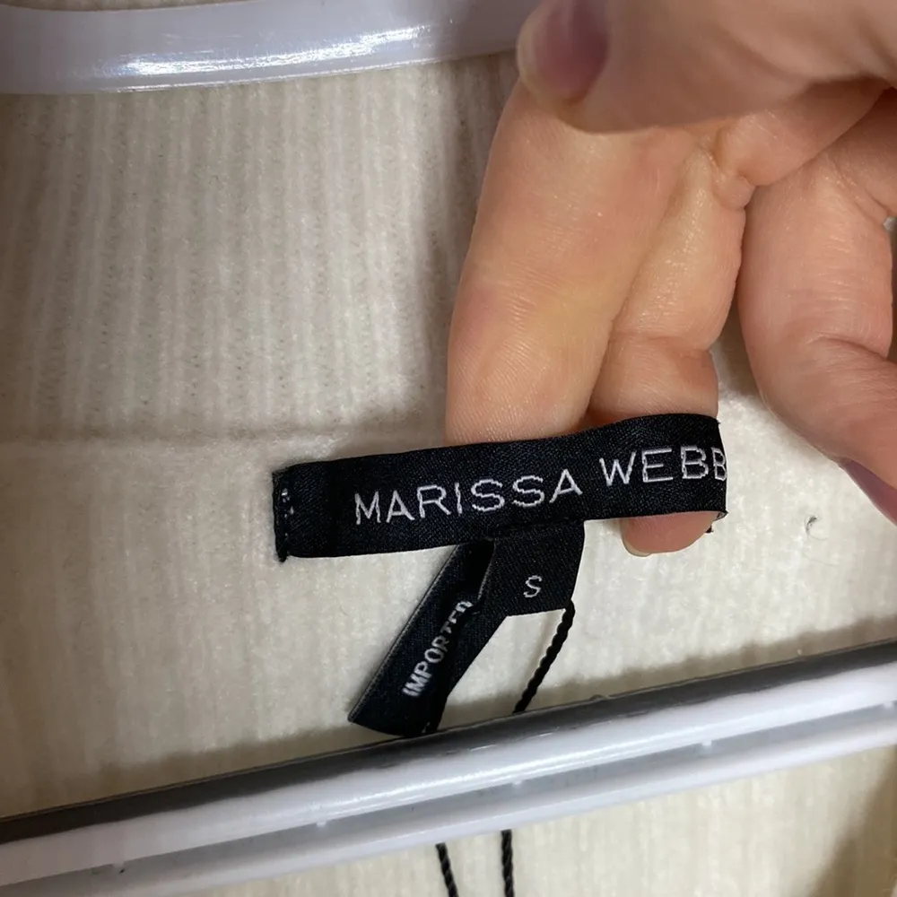 Marissa Webb Arie ribbed cashmere blend Henley sweater in cream size S White - Image 11