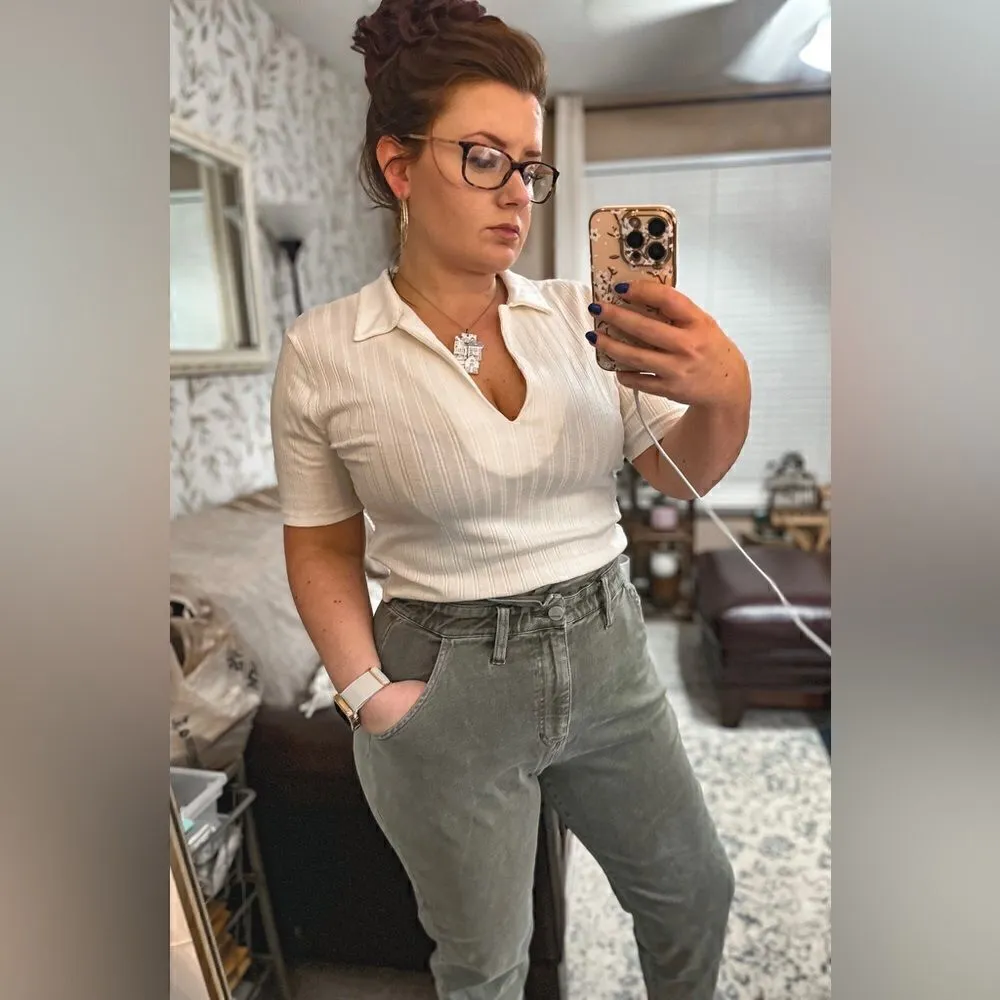 Dear John paper bag waist jeans - Image 2