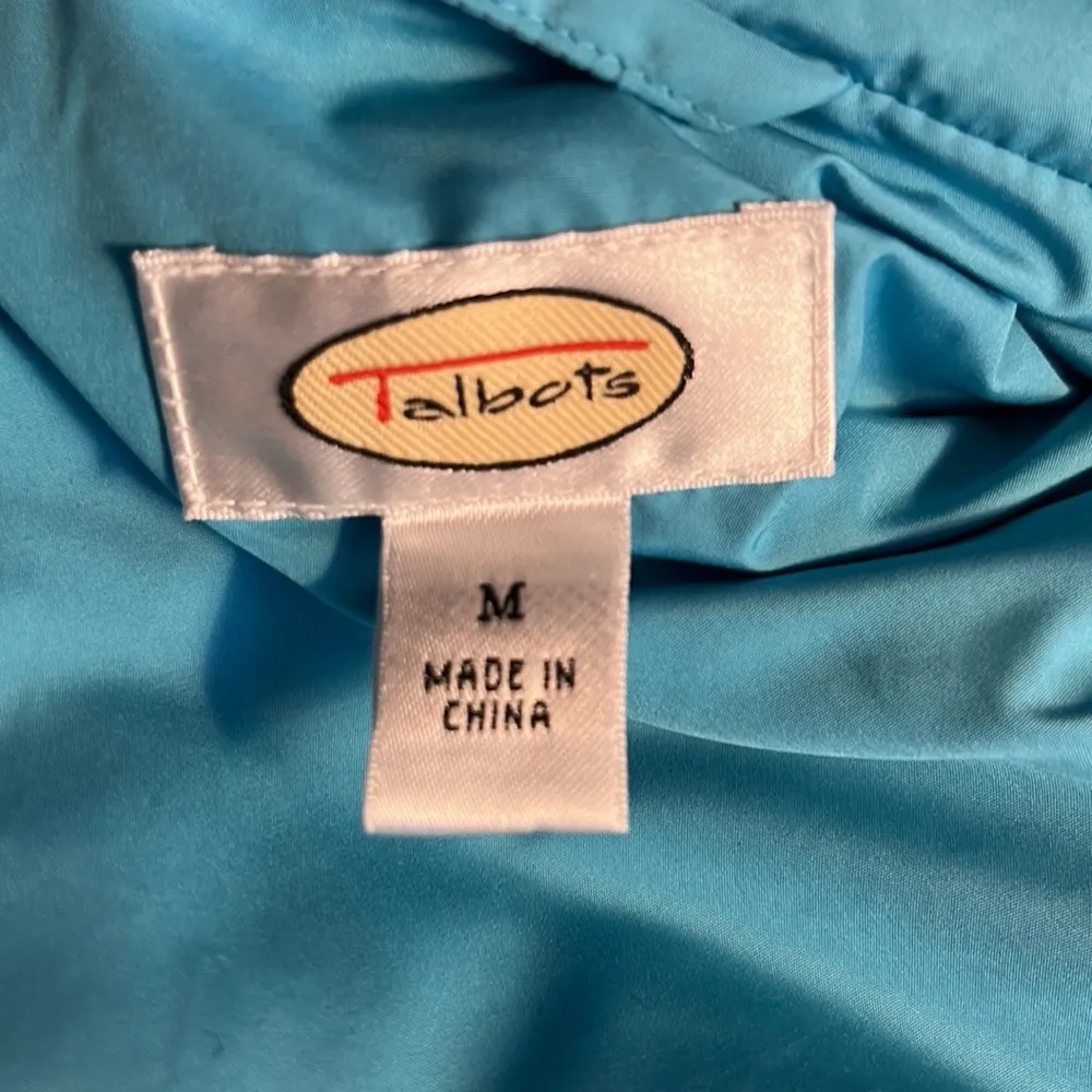 Talbots Light Blue Down Puffer Vest sz M - Image 9