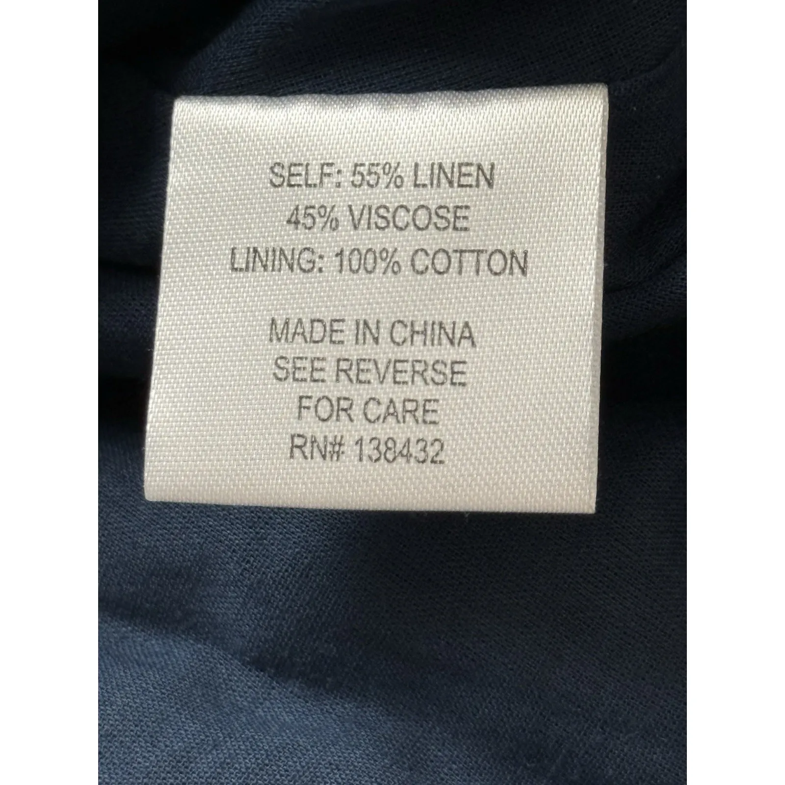 Modcloth Linen Blend Sleeveless Dress Size 14 Navy Blue Button Up Retro - Image 4