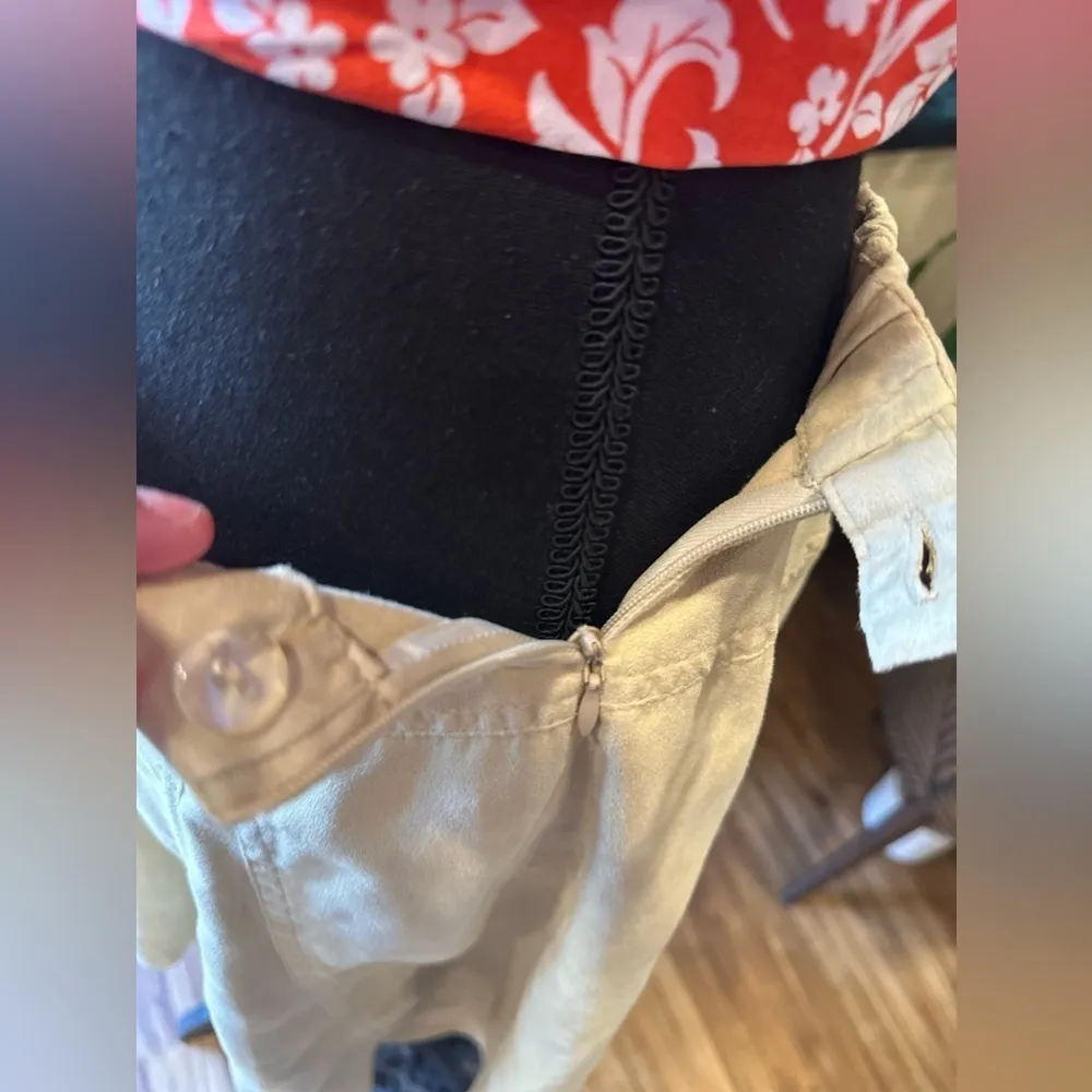 EUC Coldwater Creek  faux Ultra-Suede maxi Skirt. Beige color Sz PS - Image 4