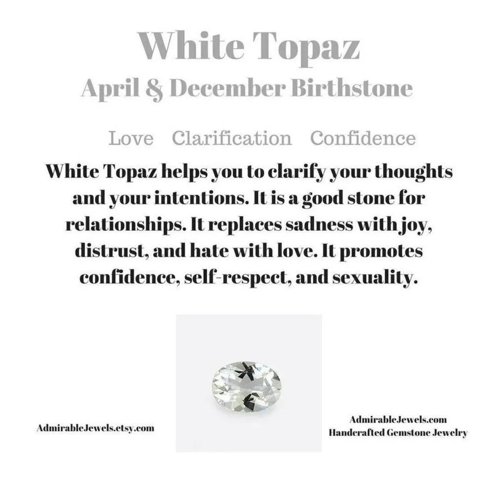 925 Sterling Silver Handmade White Topaz Gemstone Cross Necklace Womens Jewelry - Image 3