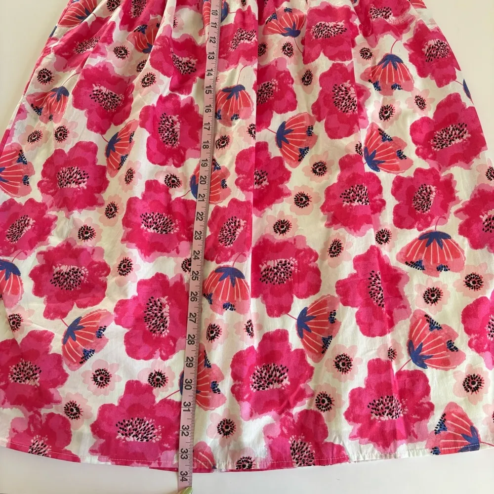 Lulus Perfectly Peppy Ivory Floral Print Smocked Midi Skirt Size Medium NWT - Image 6