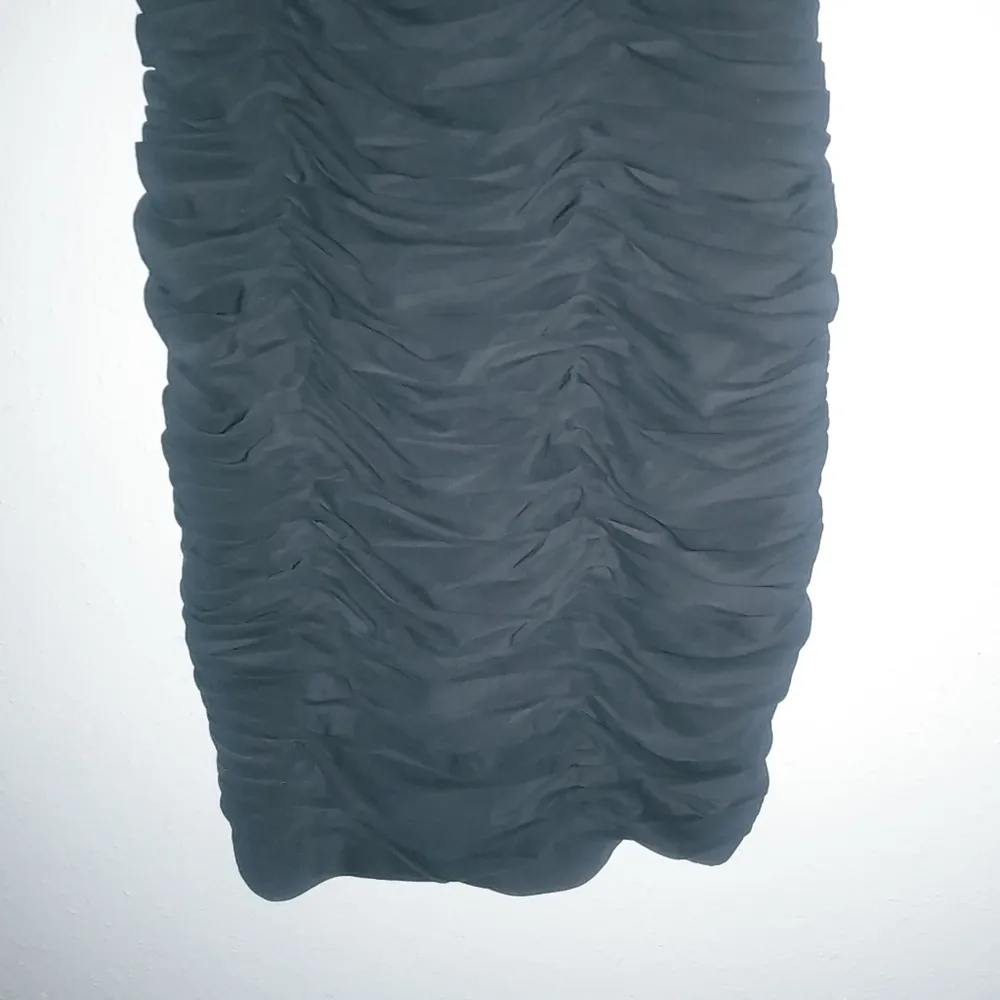 Aidan 10 M Ruched Bodycon Black Mini Dress - Image 5