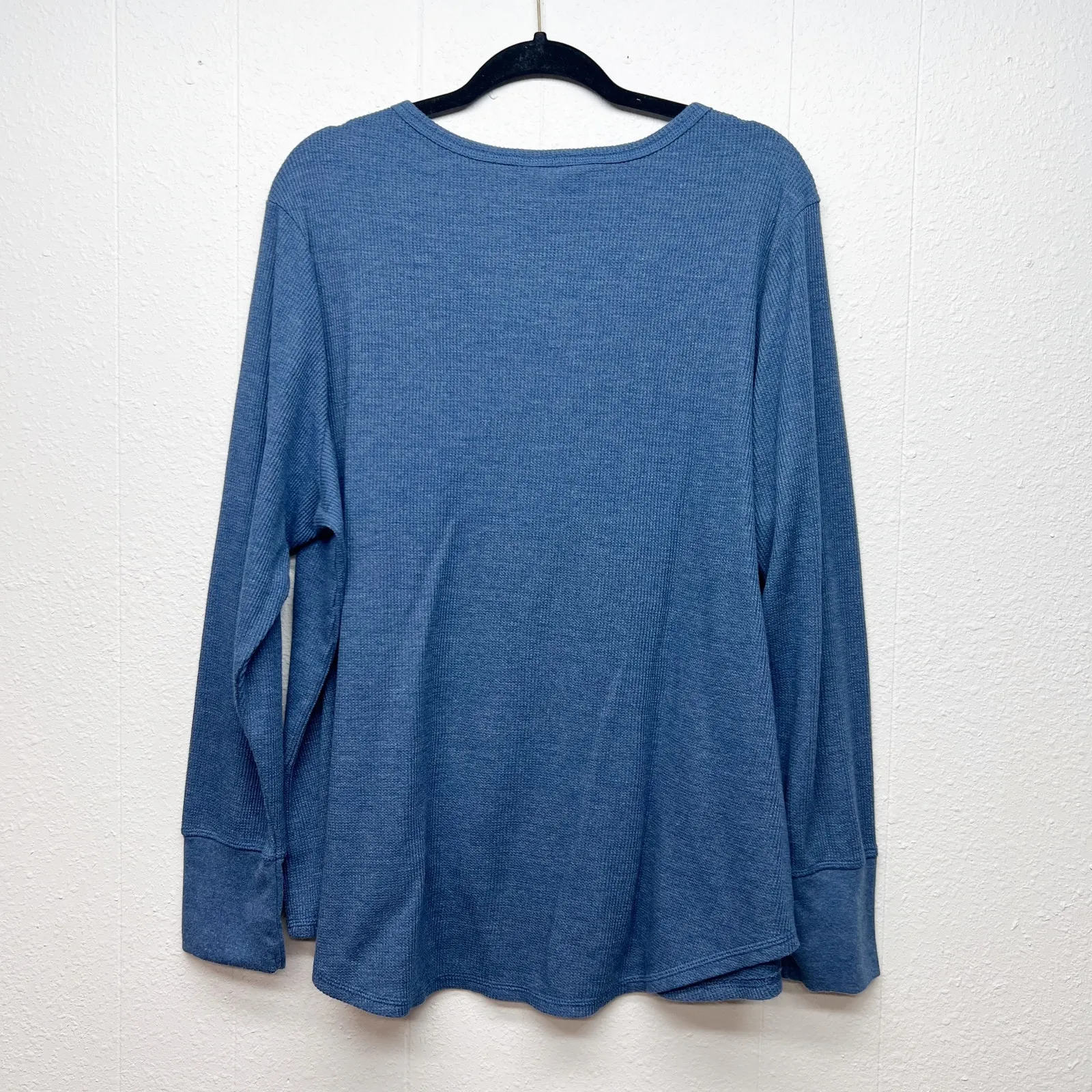 Terra & Sky Thermal Henley Pullover Womens 3X Cotton Stretch Baselayer Capsule - Image 6