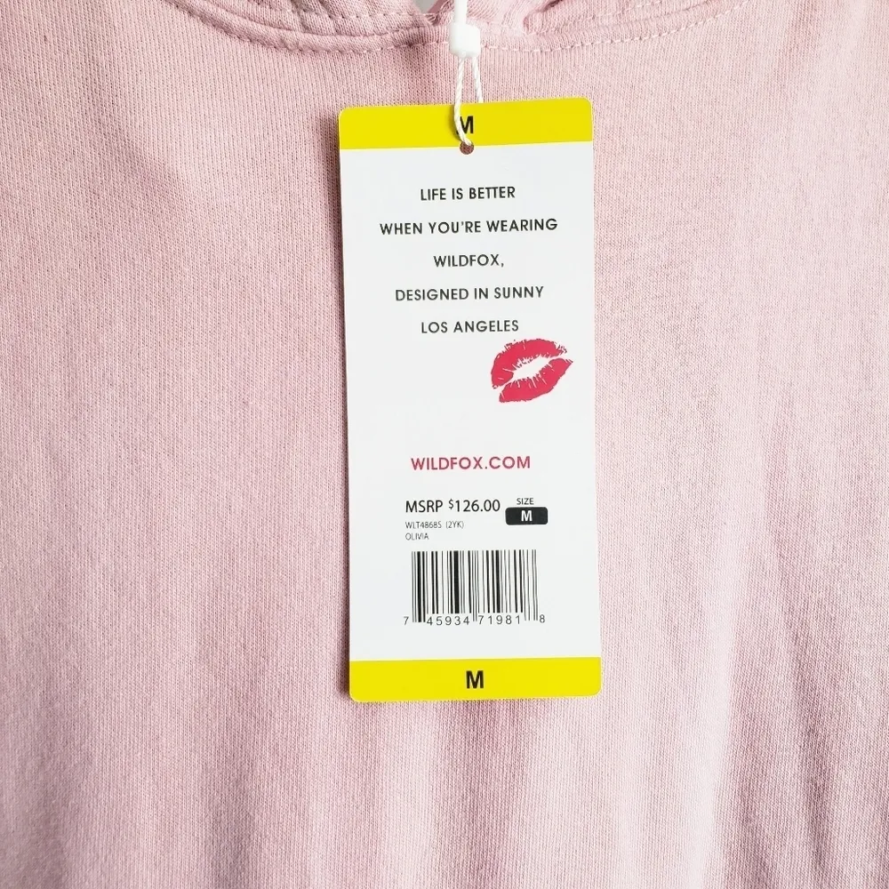 Wildfox Pink Dipdye Ombre Hoodie - Image 2