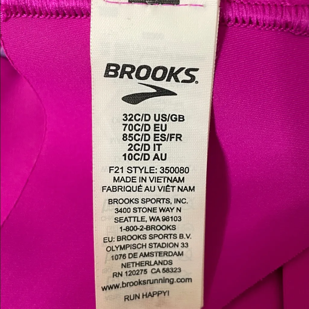 Brooks  DRIVE 3 POCKET RUN BRA size 32C/D - Image 8