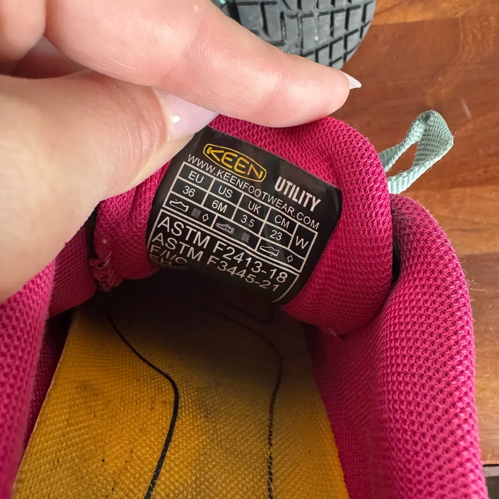 Keen Utility Vista Energy Composite Toe Black Blue Work Sneaker Shoe Womens 7.5 - Image 7