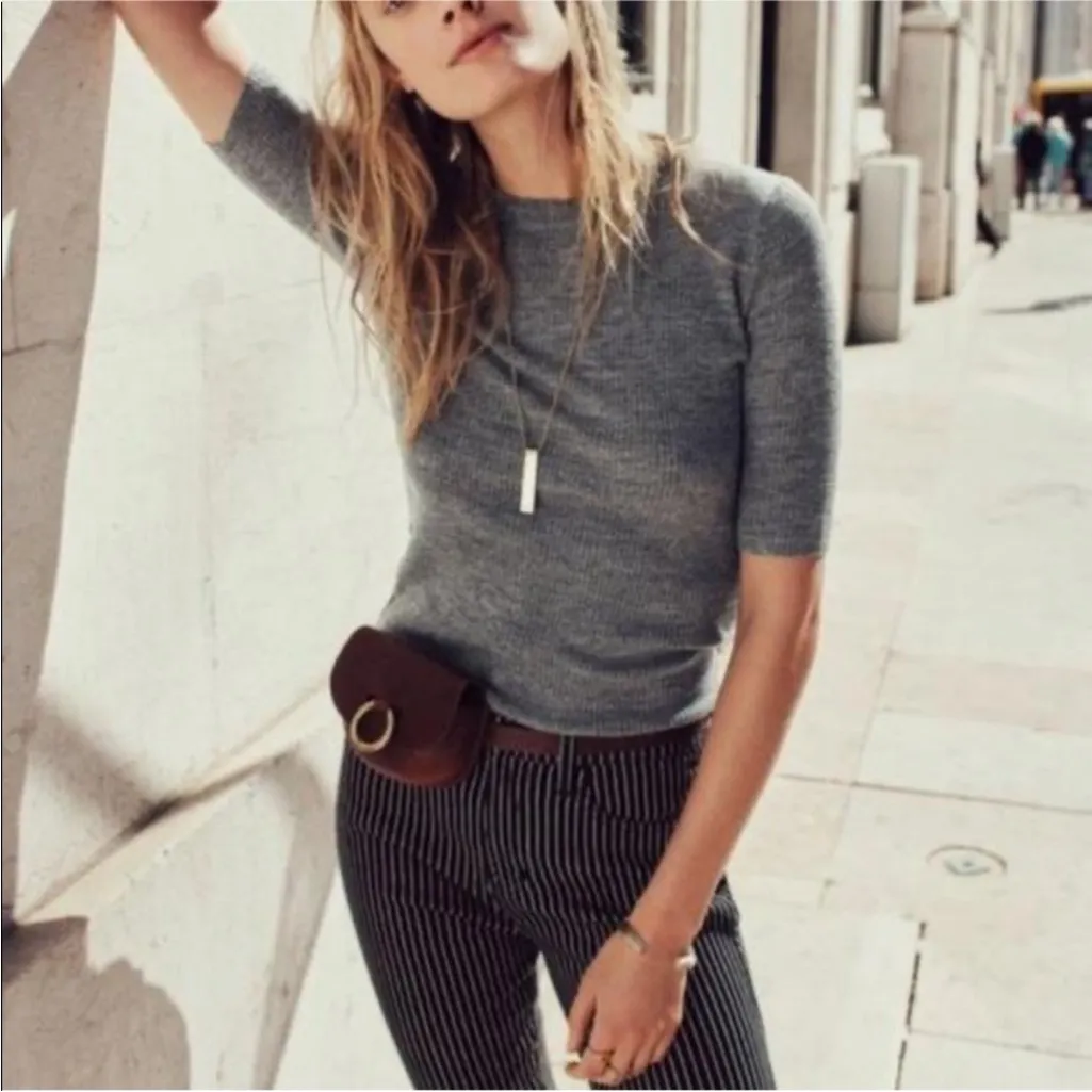 Madewell Lisbon Back Leather Ring Saddle Belt Bag EUC - Image 4