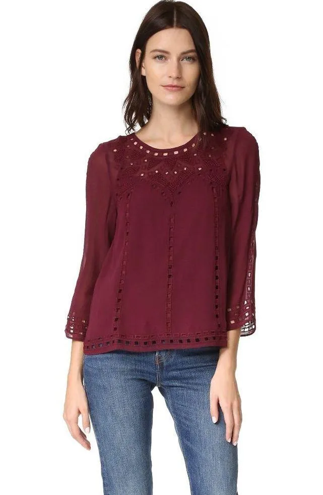 💕JOIE💕 Gaiane Embroidered Blouse - Image 7