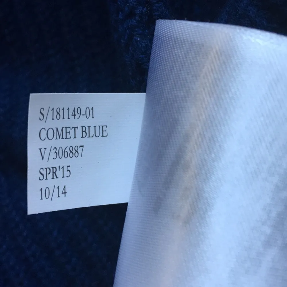 NWOT Banana Republic dark blue layered ribbed soft sweater - Image 8