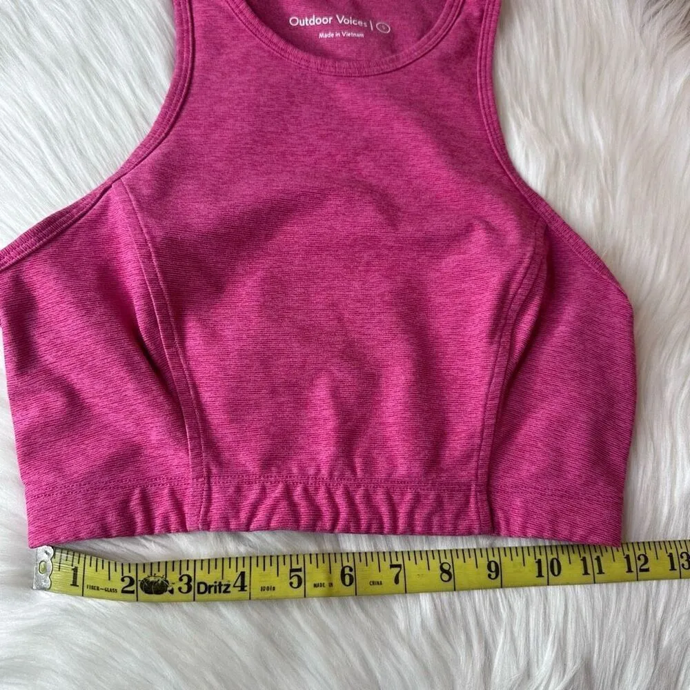 Outdoor Voices Athena Crop in Flamingo Pink Size Small - Image 6