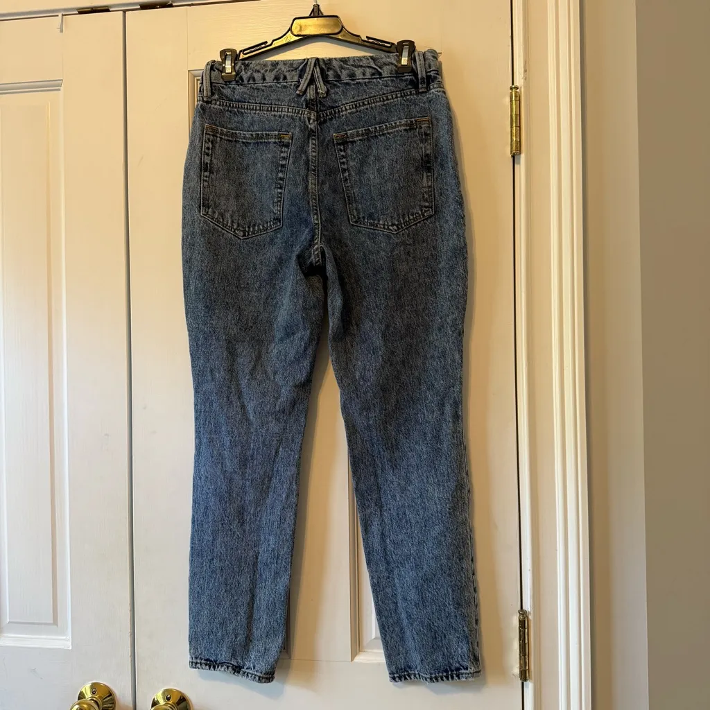 Good American Good Classic Hi-Rise Distressed Ripped Ankle Jeans Size 4/27 - Image 2