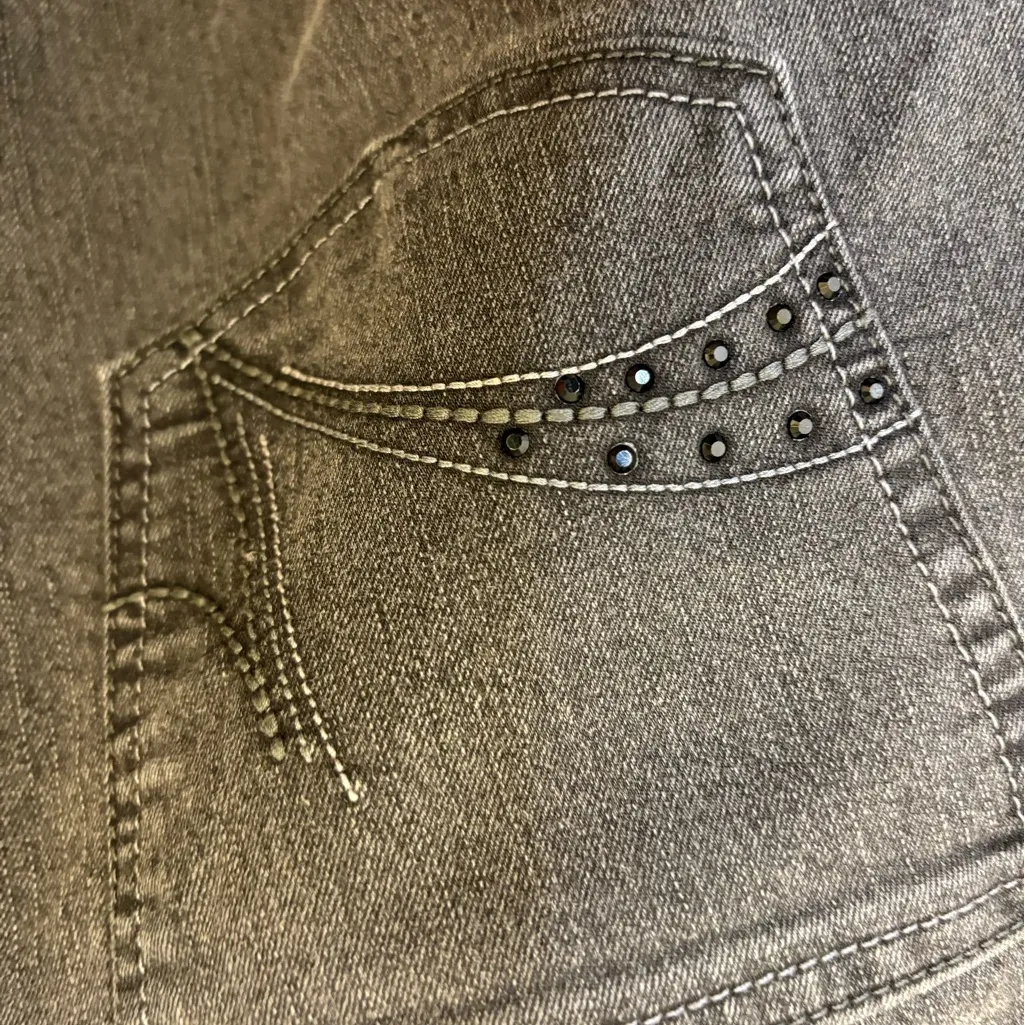 Riders by Lee Black Straight Leg Jeans | 18M Embellished Western Bootcut - Image 6