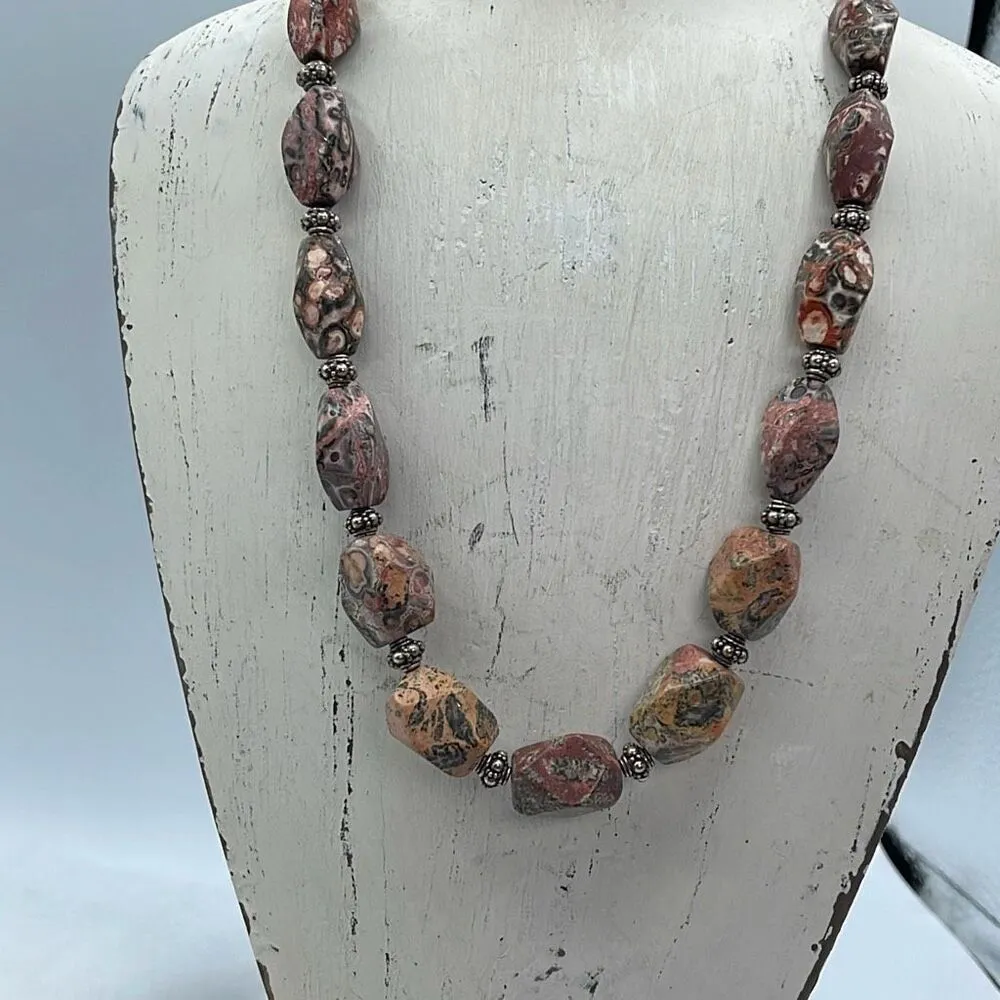 Leopards skin Jasper artisan made necklace - Image 6