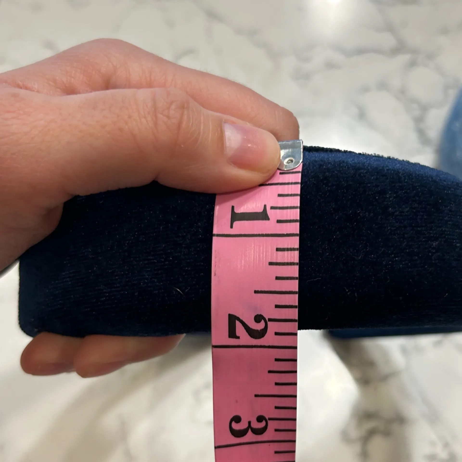 Lot of 3 Blue Headbands Knotted & Thick Velvet Spongey - Image 6