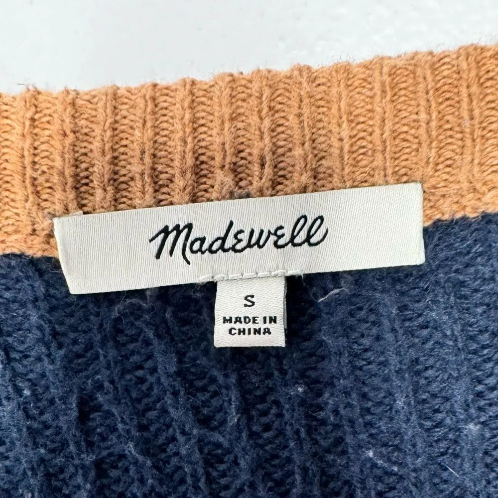 Madewell  color block sweater size small - Image 3