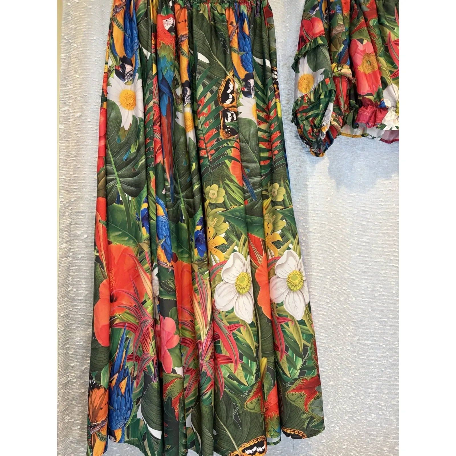 Rachael Zoe Tropical Boho 2Piece Set ‎ CropTop & Maxi  Sz.S - Image 6